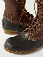 Visvim - Decoy-Folk Rubber-Trimmed Leather Duck Boots - Brown