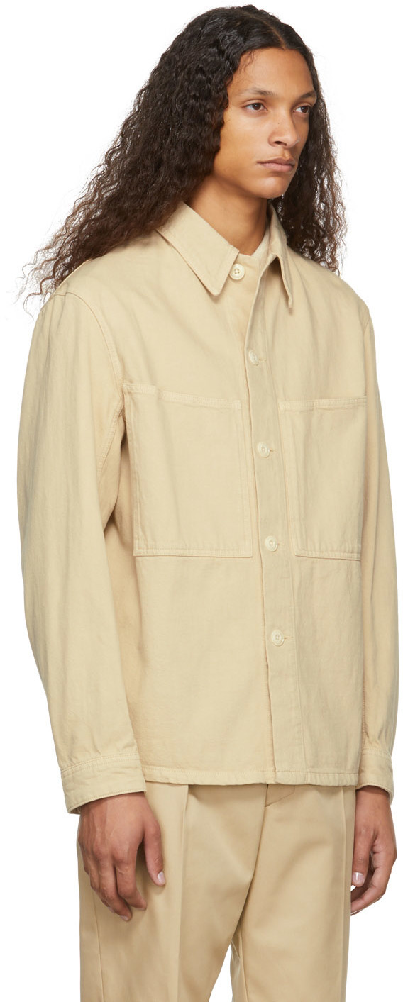 Lemaire Beige Denim Overshirt Jacket Lemaire