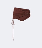 Christopher Esber Embellished ruched bikini bottoms