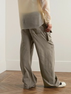 DRKSHDW by Rick Owens - Creatch Straight-Leg Cotton-Jersey Drawstring Cargo Trousers - Neutrals
