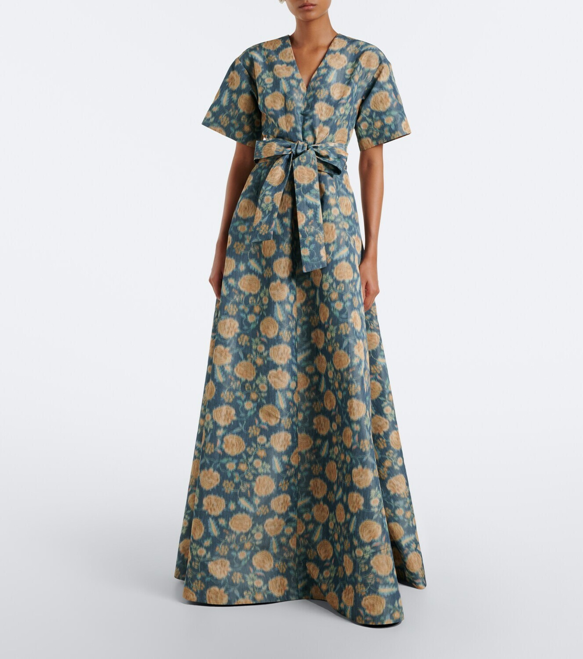 Markarian Margaretta belted floral gown