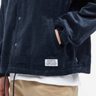 Neighborhood Men's Cord Windbreaker Jacket in Navy