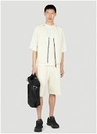 Stone Island Shadow Project - Compass Patch Bermuda Shorts in Cream