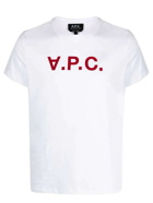 A.p.c. Flocked Logo T Shirt