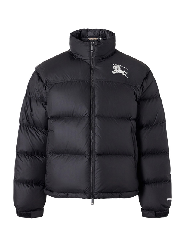 Photo: Burberry - Highlands Logo-Embroidered Quilted Shell Down Jacket - Black