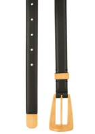 Khaite Lucca Leather Belt Black