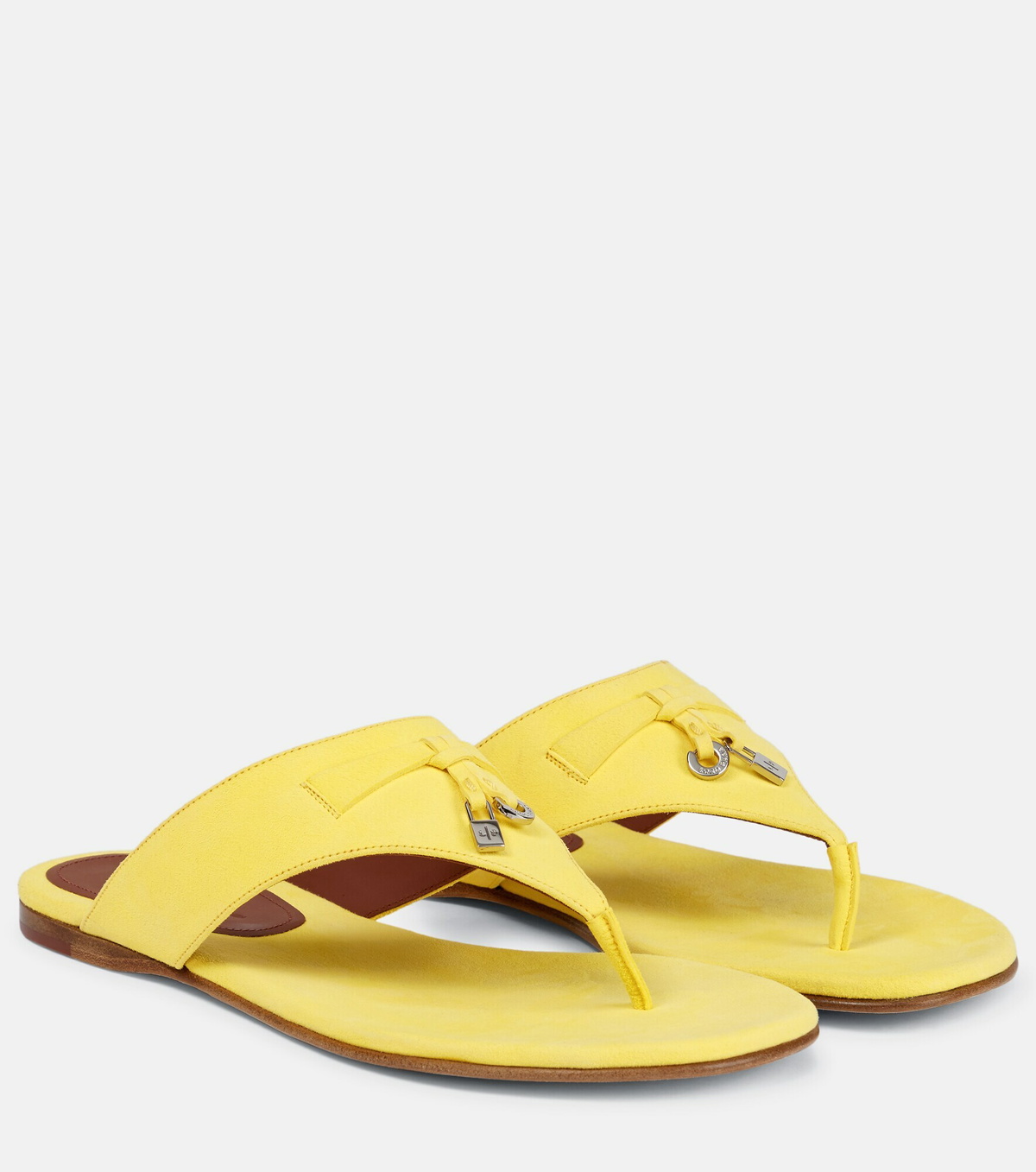 Loro Piana - Summer Charms suede thong sandals