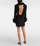 Valentino Crepe Couture ruffled minidress