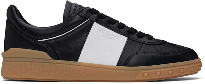 Photo: Valentino Garavani Black Upvillage Low-Top Sneakers