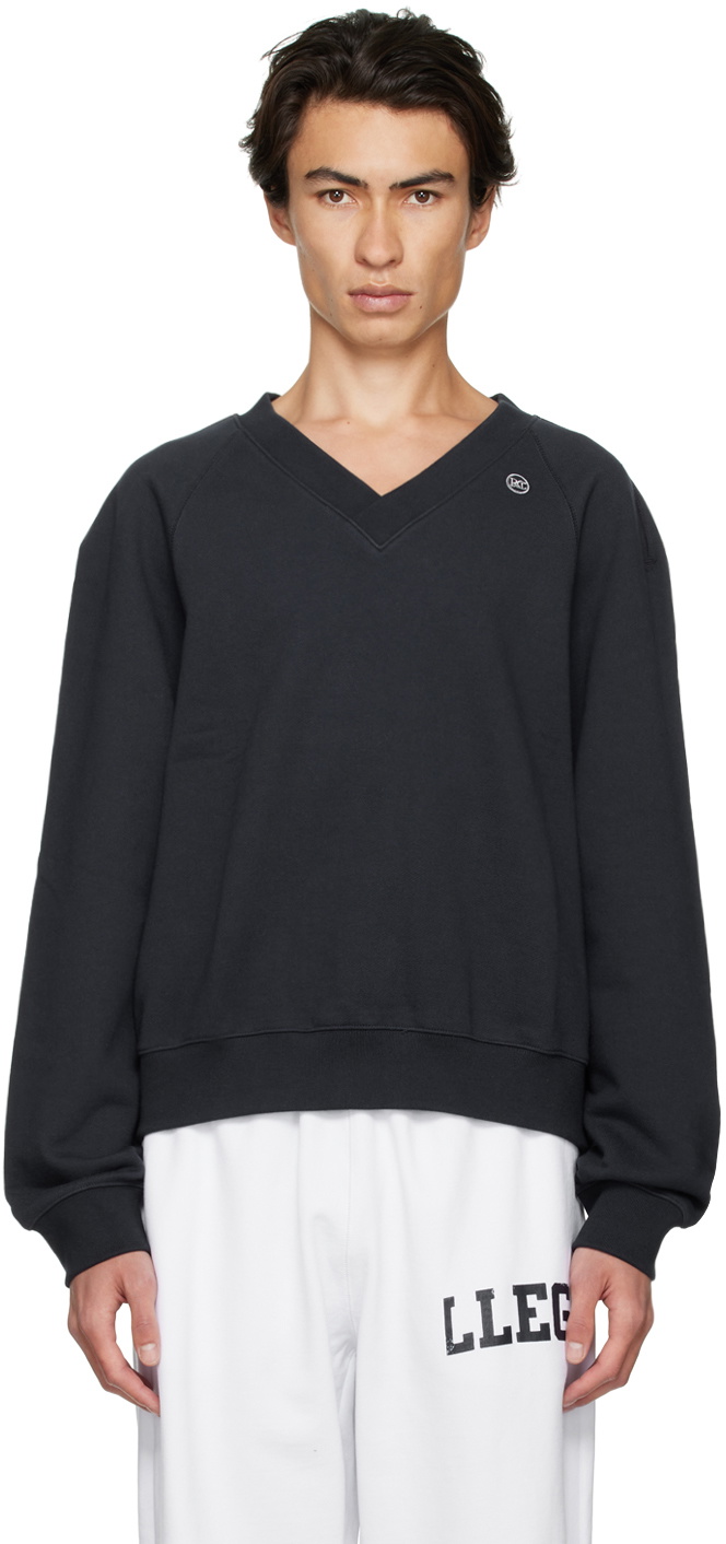 RECTO Gray RC Cut & Embroidery Sweatshirt Recto