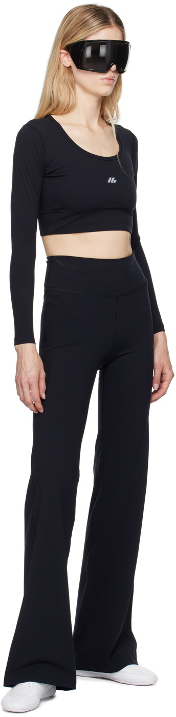 Balenciaga Black Activewear Flared Slim Lounge Pants