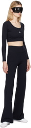 Balenciaga Black Activewear Flared Slim Lounge Pants