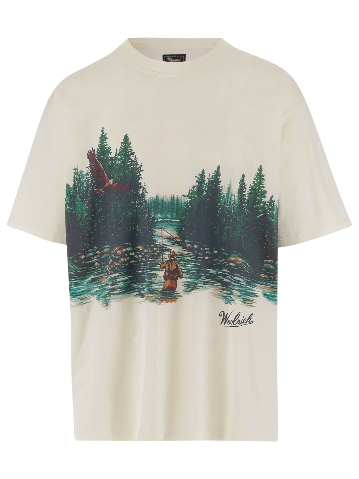 Tシャツ・カットソー WOOLRICH Embroidered flannel Alaskan Melton shirt Woolrich Embroidered Flannel Alaskan Melton Shirt Woolrich