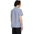 A.P.C. Blue Bruce Short Sleeve Shirt