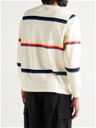 Pop Trading Company - Striped Cotton-Jersey T-Shirt - Neutrals