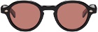 Garrett Leight Black Flipper Sunglasses