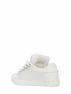 DOLCE & GABBANA - Portofino Leather Skater Sneakers