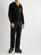 Moncler Grenoble - Shell-Panelled Wool-Blend Hooded Ski Jacket - Black