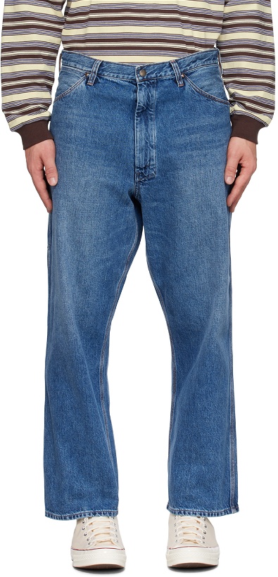 Photo: BEAMS PLUS Blue Faded Jeans