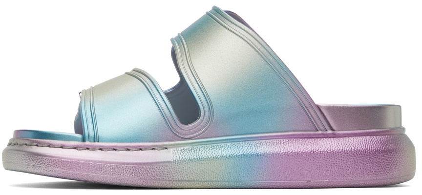 Alexander McQueen Silver Oversized Hybrid Sandals Alexander