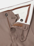 Canali - Slim-Fit Wool-Twill Suit Trousers - Brown