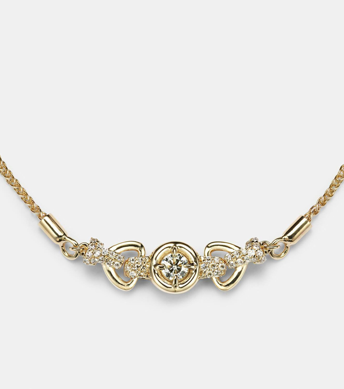 Stone and Strand Rossellini 14kt gold bracelet with diamonds