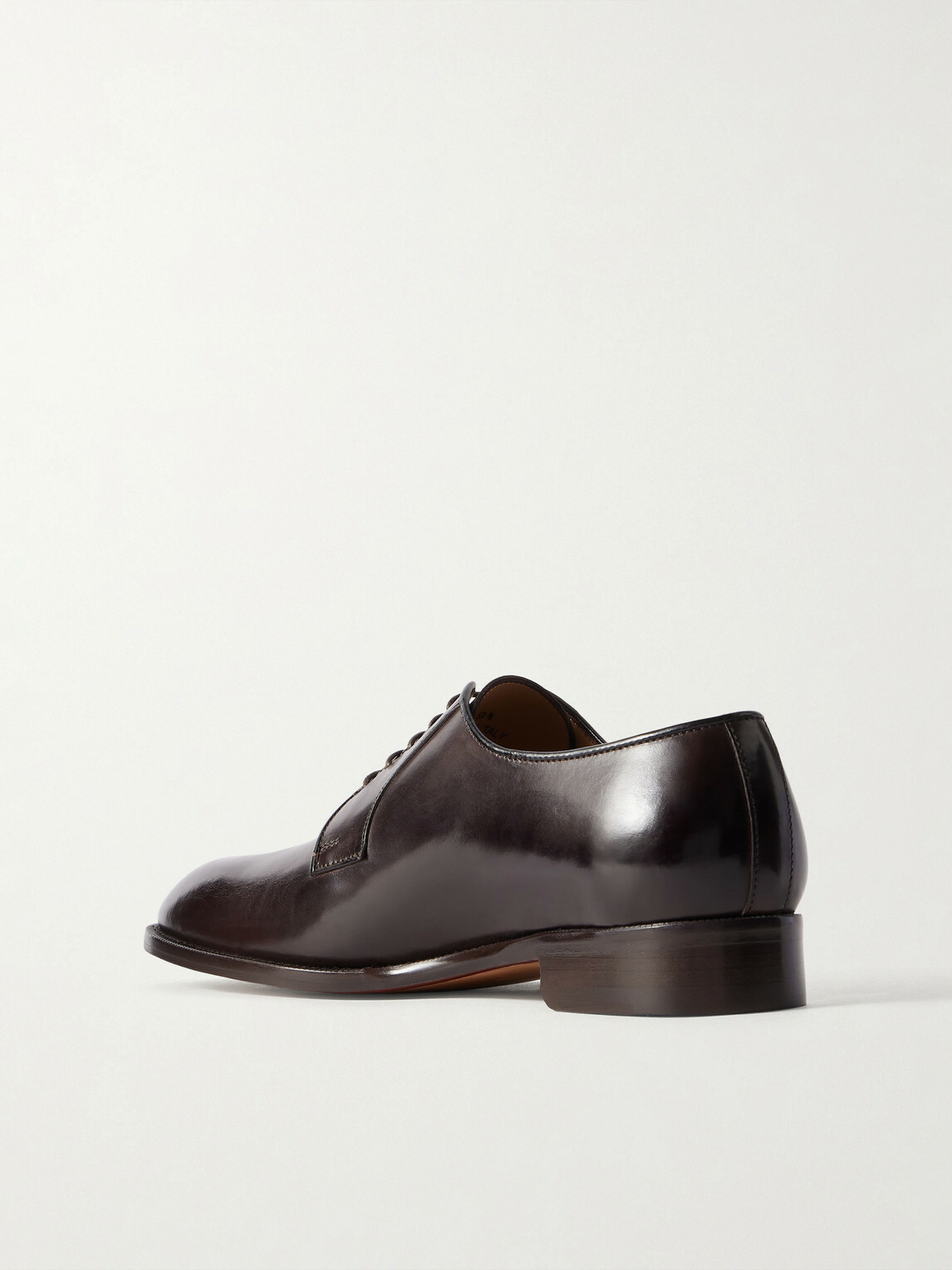 Mr P. - Leather Derby Shoes - Brown