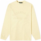 Fear of God ESSENTIALS Men's Spring Long Sleeve Printed T-Shirt in Garden Yellow