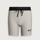 Bandit Women's Striped Cadence™ 5” Compression Short in Plaster/Slate