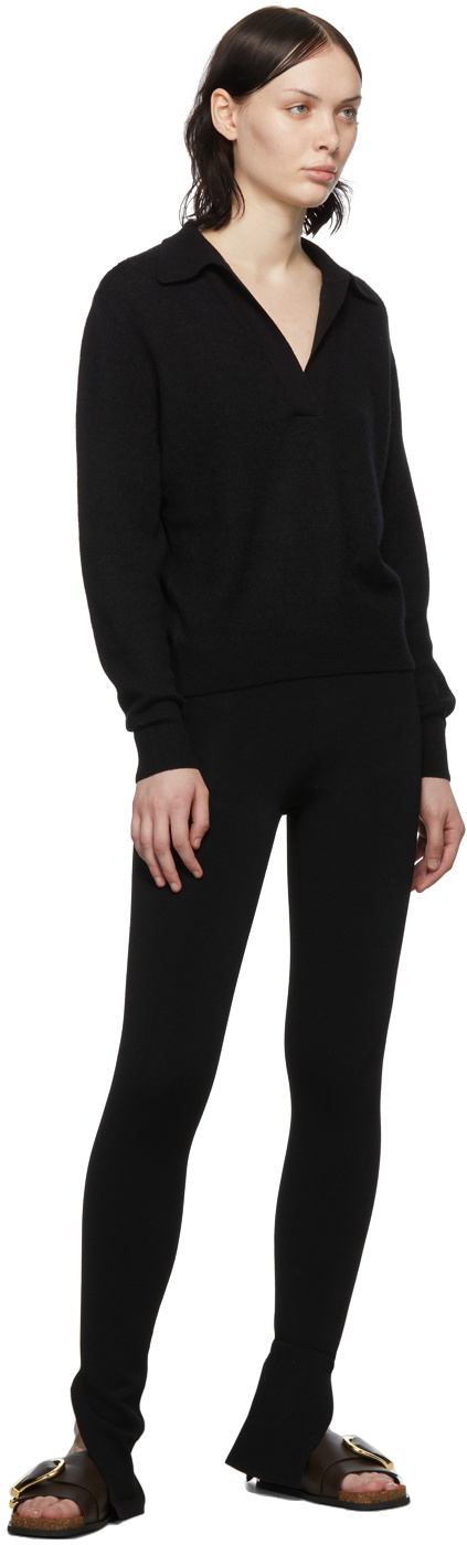 KHAITE Black 'The Roonie' Leggings
