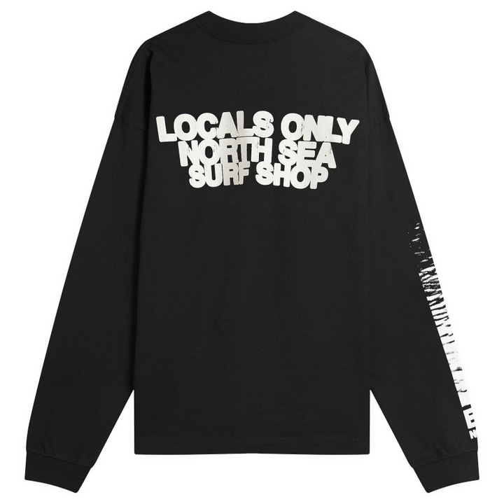Photo: END. Coastal Locals Only Long Sleeve T-Shirt in Black