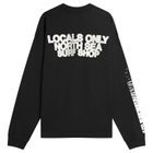 END. Coastal Locals Only Long Sleeve T-Shirt in Black