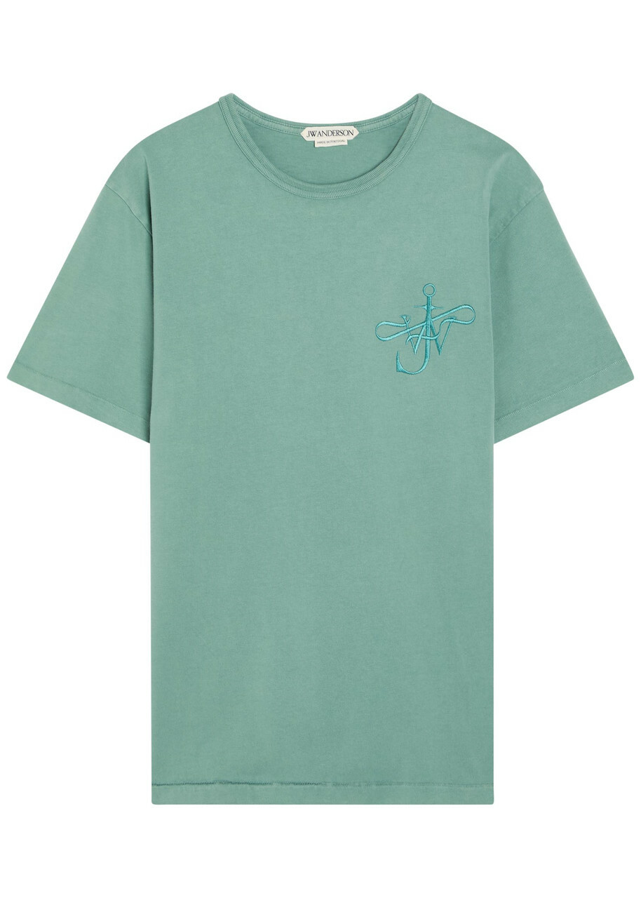 JW Anderson Blue & White Boy With Apple Long Sleeve T-Shirt JW