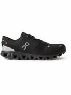 ON - Cloud X3 Rubber-Trimmed Mesh Running Sneakers - Black