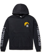 Rhude - Logo-Print Cotton-Jersey Hoodie - Black