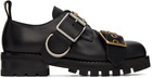 Vivienne Westwood Black Combat Buckle Oxfords