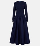 Polo Ralph Lauren Cotton and wool-blend maxi dress