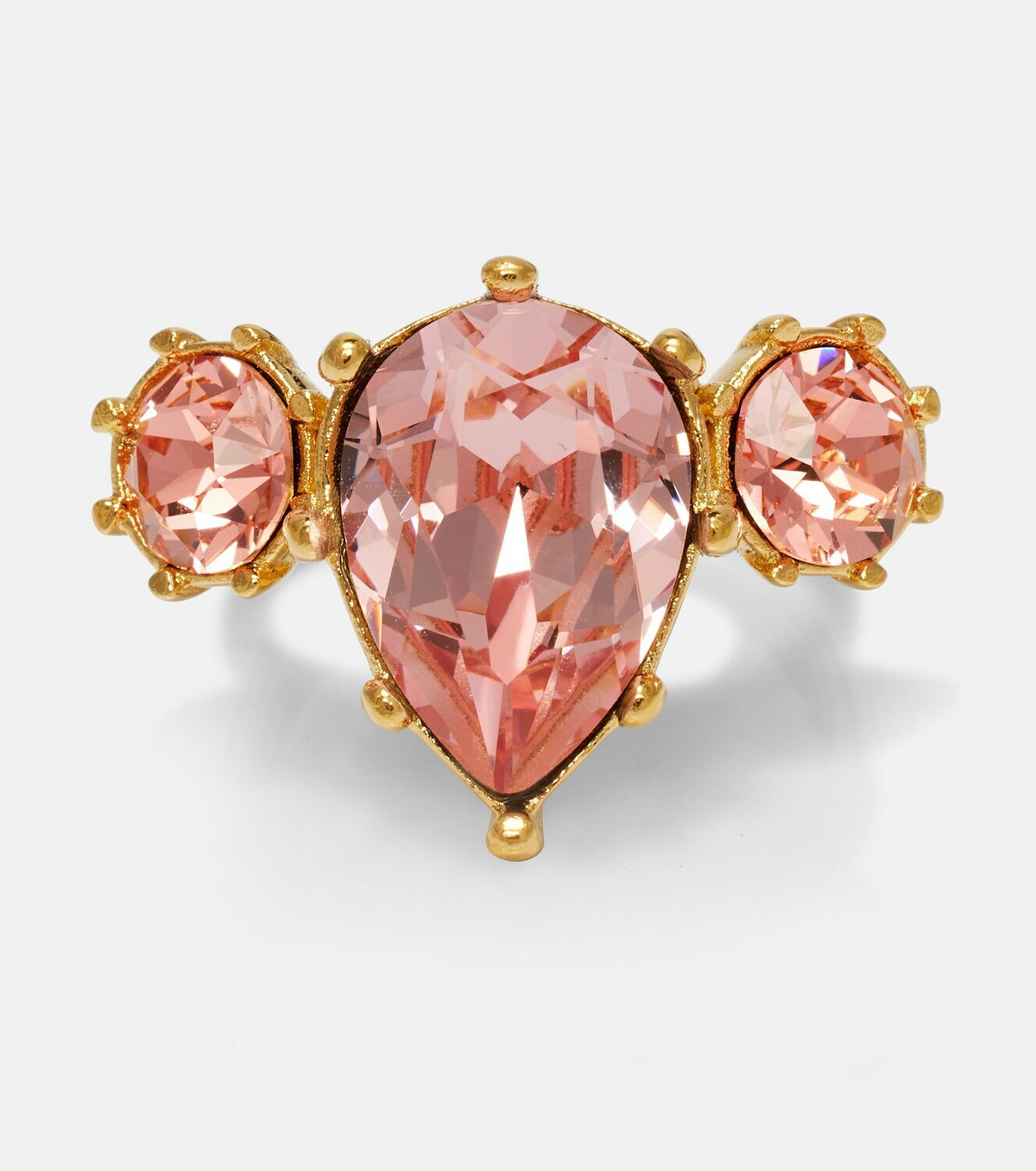 Oscar de la Renta Crystal-embellished ring