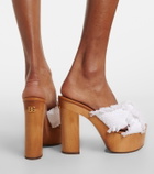 Dolce&Gabbana Leather-trimmed clogs
