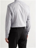 HUGO BOSS - Slim-Fit Pinstriped Cotton-Blend Poplin Shirt - Black