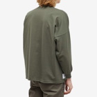 WTAPS Men's Long Sleeve WTUBE Print Pocket T-Shirt in Olive Drab