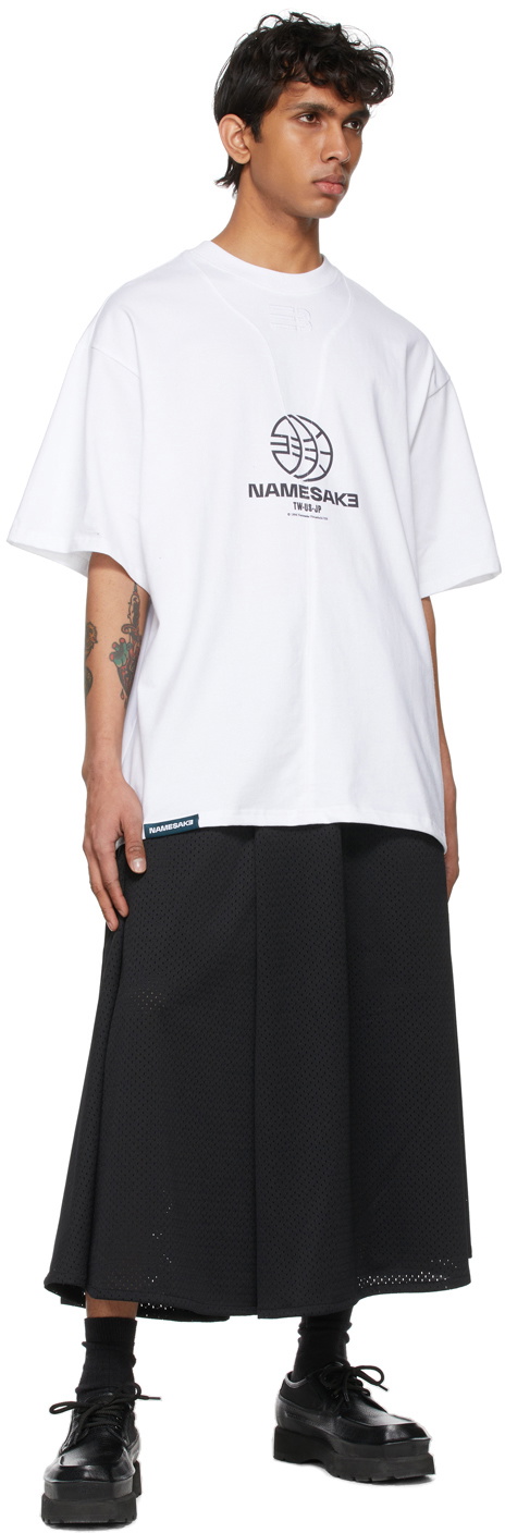 NAMESAKE White Oversized Sava Team T-Shirt