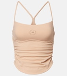 Adidas by Stella McCartney Logo ruched tank top