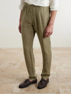 Boglioli - Tapered Linen Trousers - Green