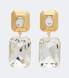 Alessandra Rich Crystal-embellished clip-on earrings