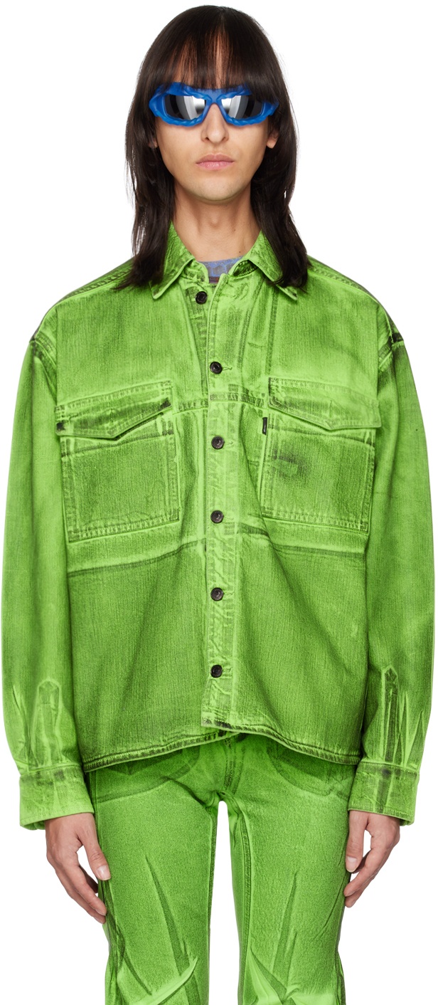 Photo: Ottolinger Green Oversized Denim Jacket