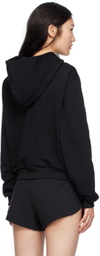 District Vision Black Cropped Hoodie