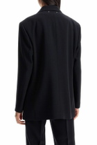 GOLDEN GOOSE single-breasted crepe bl Blue