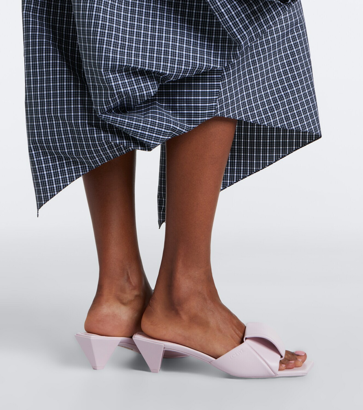 Loewe Origami leather mules