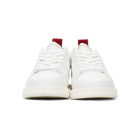 Golden Goose White and Red Starter Sneakers